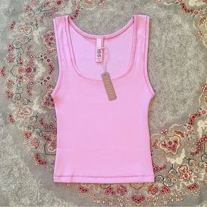 Skims Cotton Rib Tank - Bubble Gum